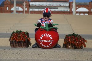 Our very own cherry tomato mini-mascot for British Tomato Fortnight 2021